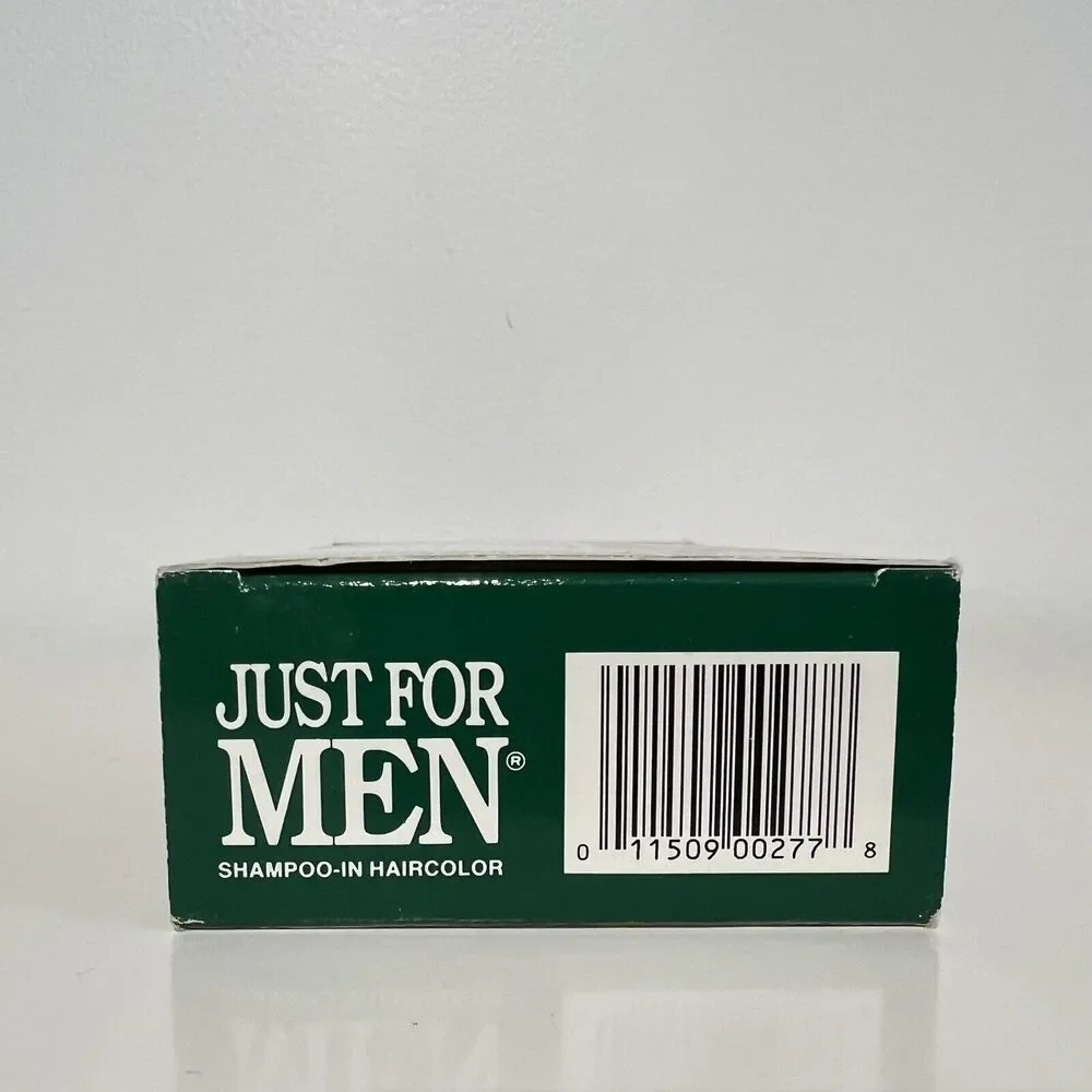 Just For Men Shampoo In Hair Color Natural Dark Brown Black Vintage Prop